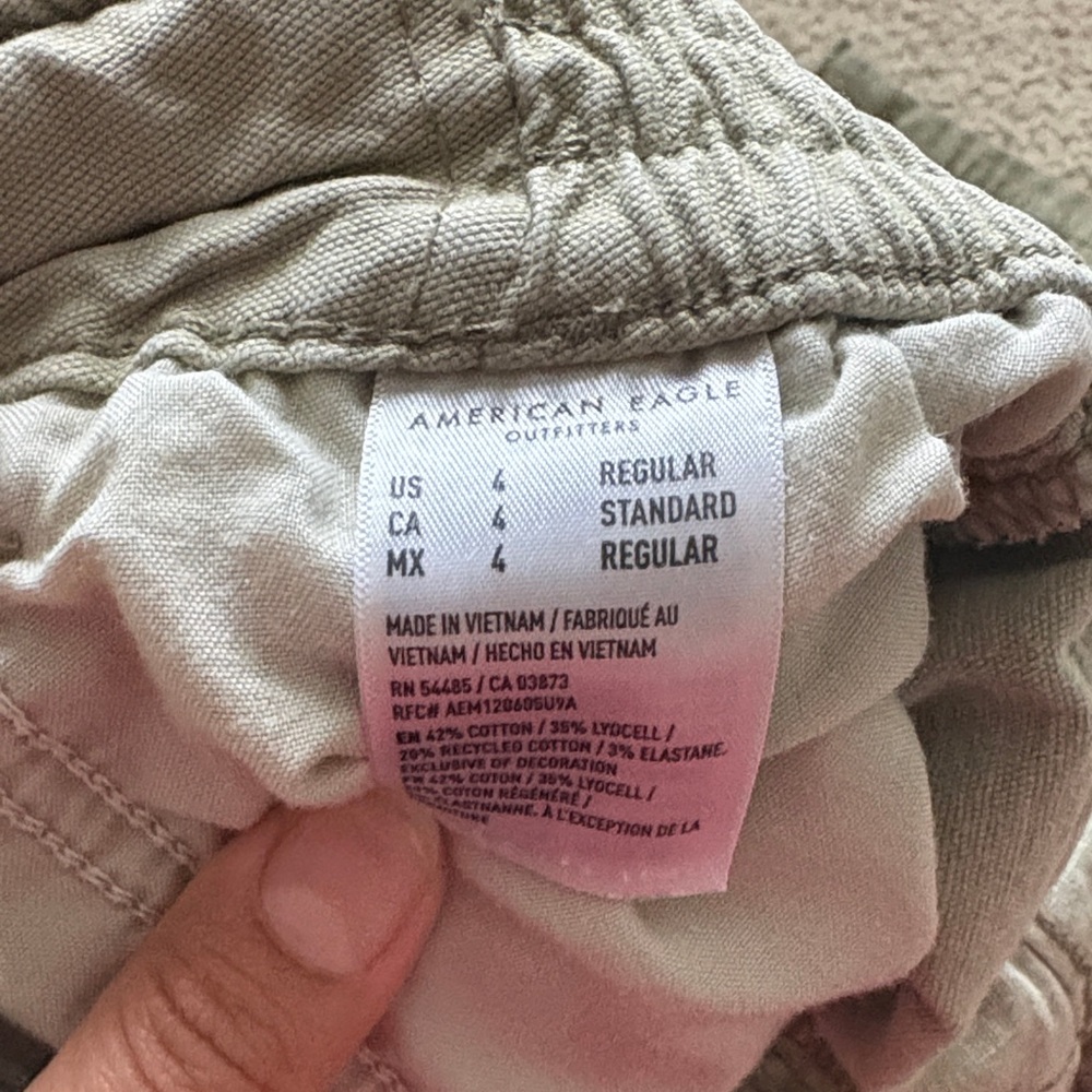 American Eagle Outfitters cargo Pants - Tan and Green - Picture 10 of 10